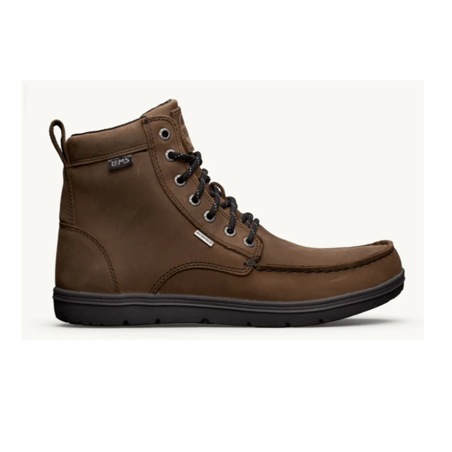 Boulder Boot Waterproof Mens Weathered Umber barefoot shoes