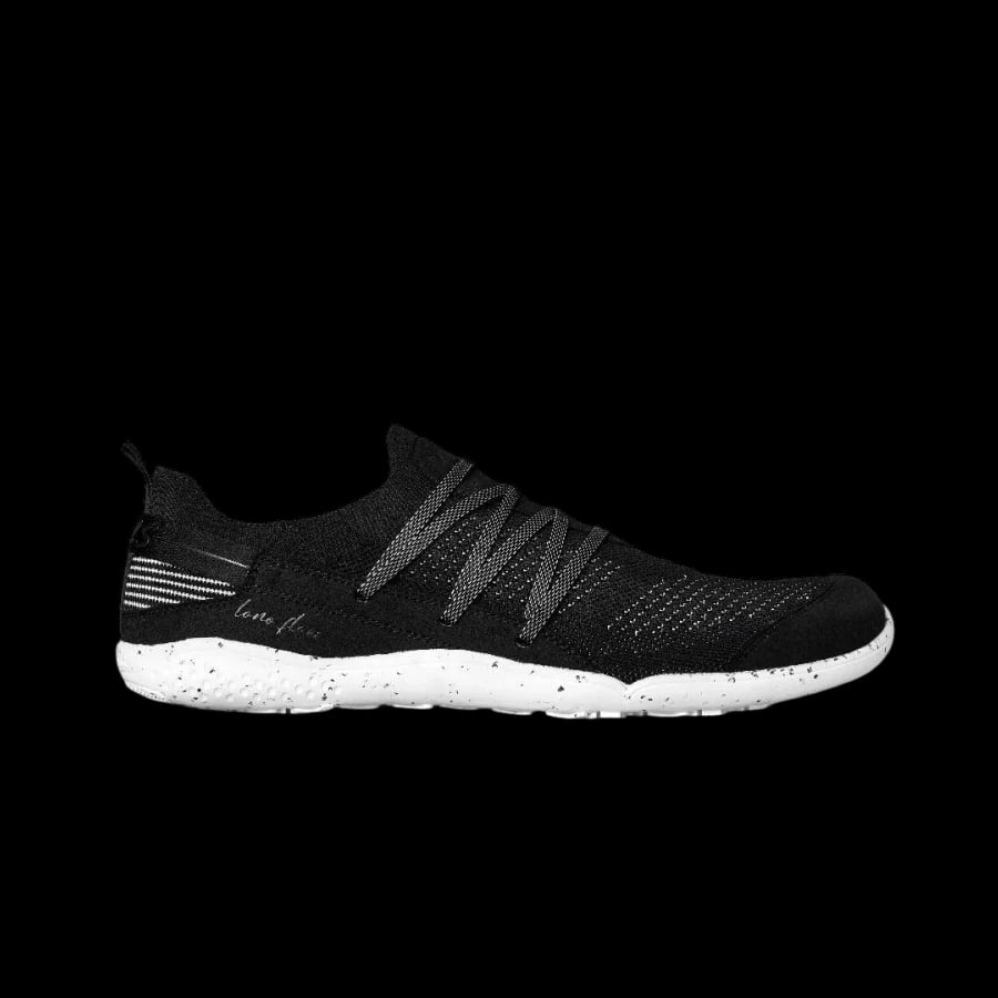 Lono Flow S Men's Black & White barefoot shoes