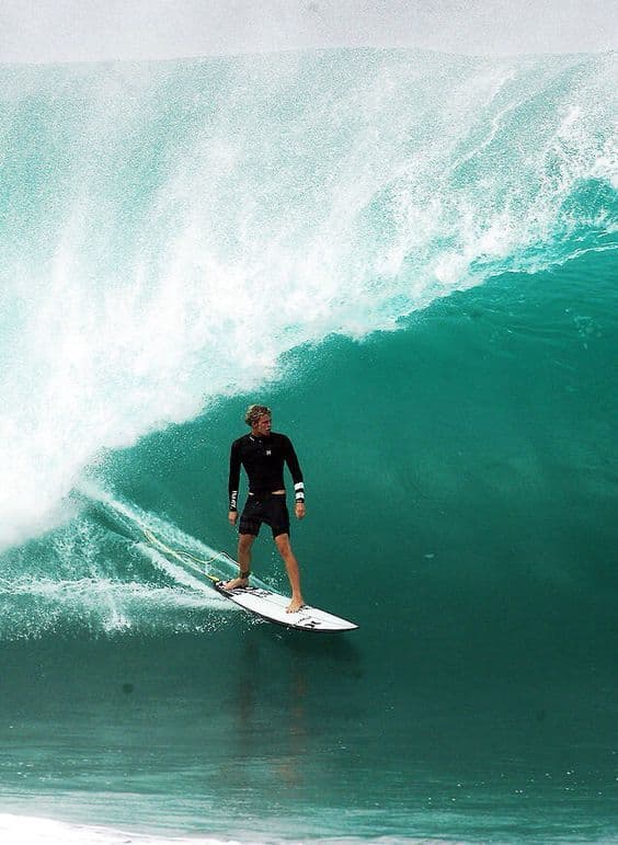 John John Florence surfing at Pipeline